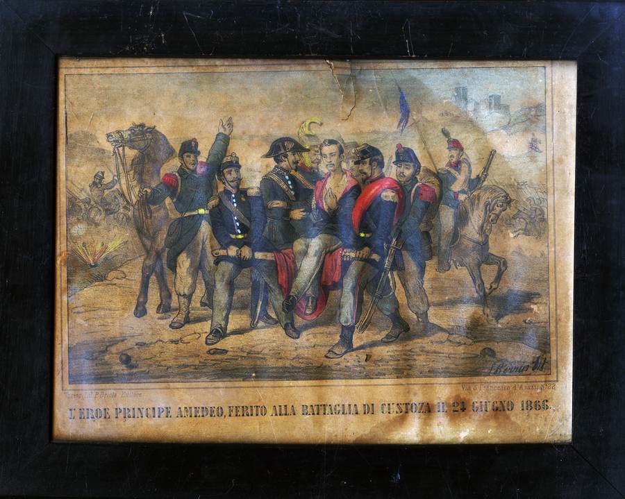 leroe-principe-amedeo-ferito-alla-battaglia-di-custoza-il-24-giugno-1866