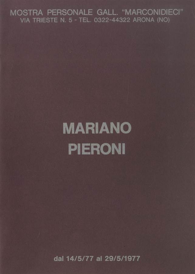 1977 - (Biblioteca d’Arte Sartori - Mantova).