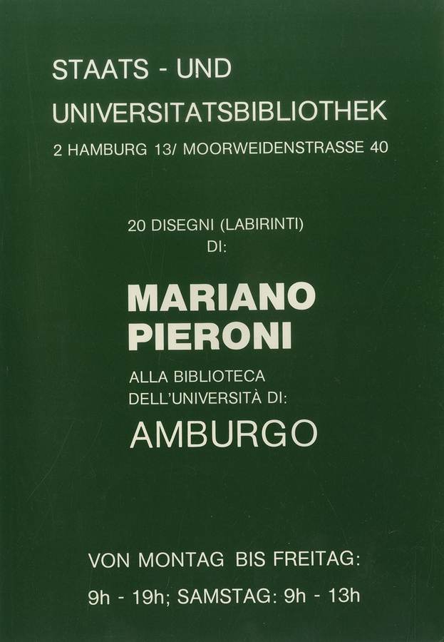 1982 - (Biblioteca d’Arte Sartori - Mantova).