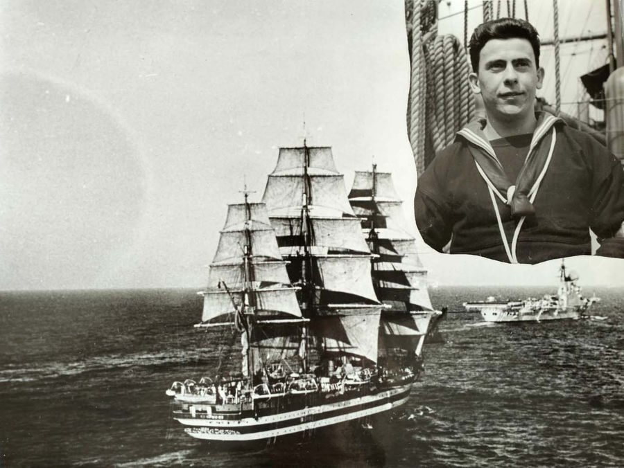 Mariano Pieroni - 1957-58 su Amerigo Vespucci