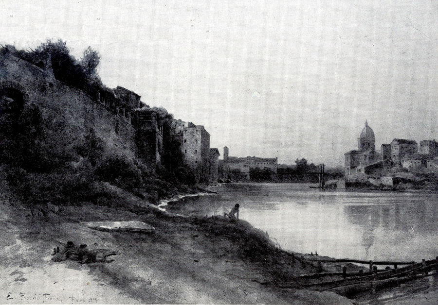 il-tevere-presso-san-giovanni-dei-fiorentini-roma