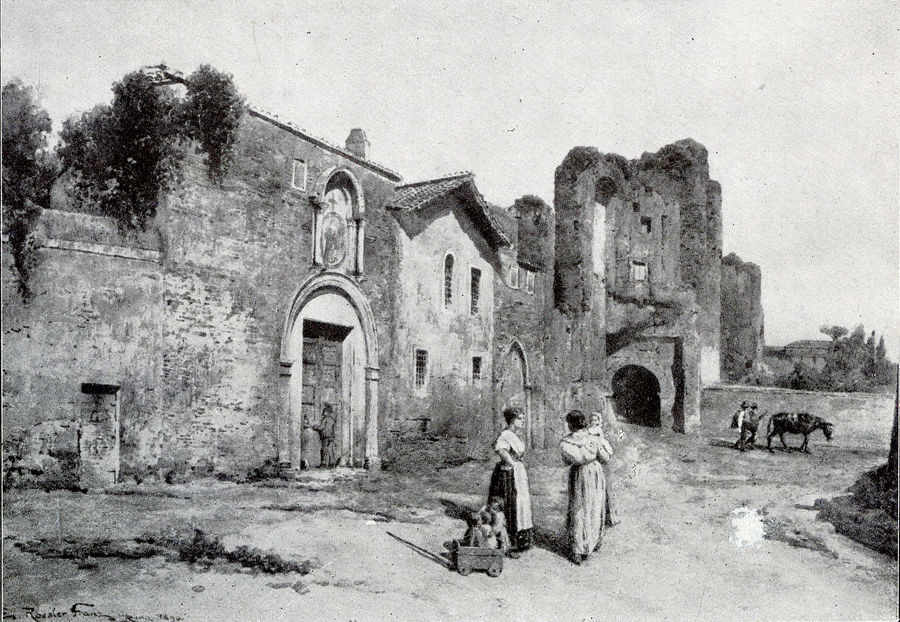 san-tommaso-in-formis-e-arco-di-dolabella-roma