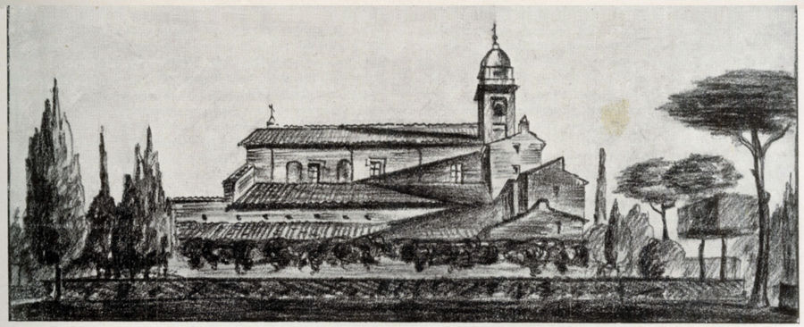 il-fianco-della-chiesa-dei-ss-martiri-nereo-ed-achilleo-roma