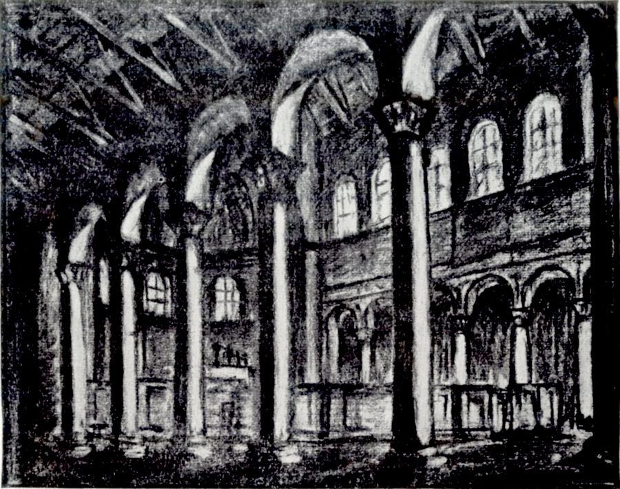 interno-dela-basilica-da-una-navata-laterale-s-sabina-roma