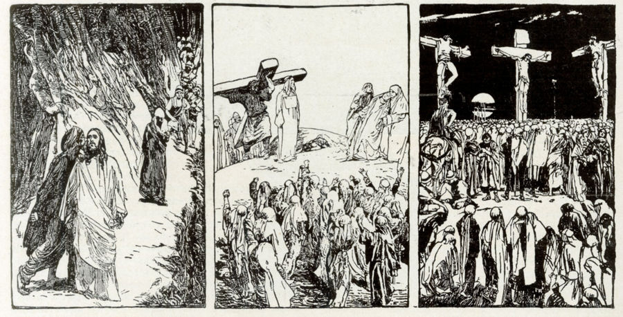 il-bacio-di-giuda-lepisodio-del-cireneo-la-crocifissione