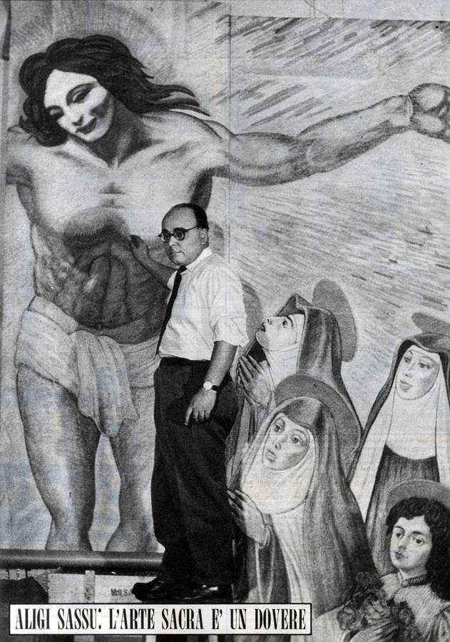 Aligi Sassu davanti al 