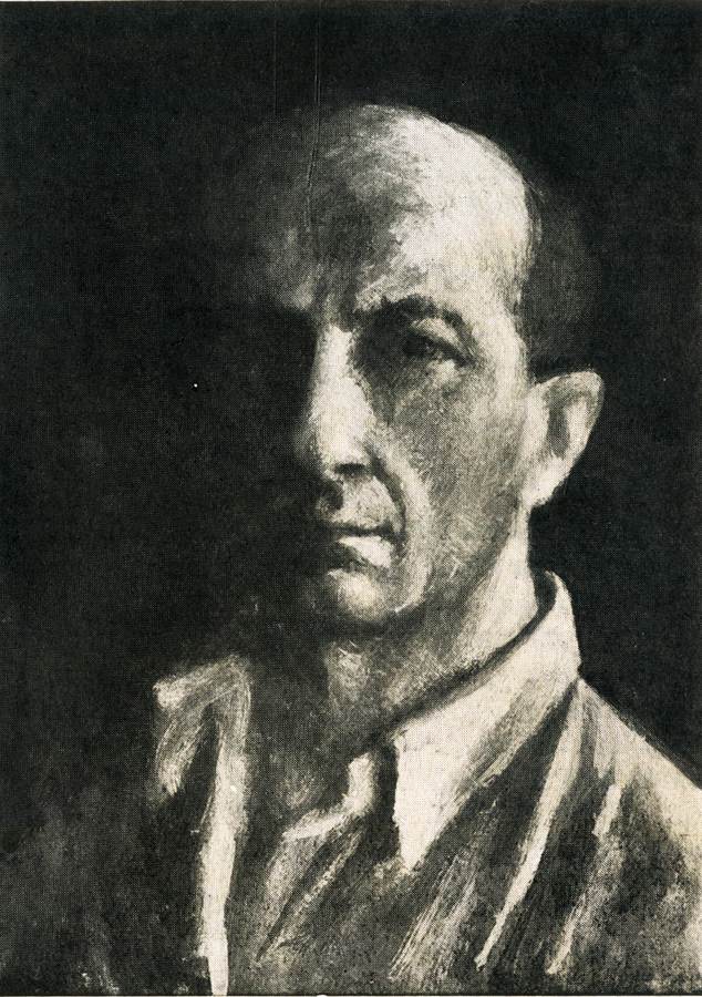 Ardengo Soffici - (autoritratto - 1937 - Artisti Italiani: Ardengo Soffici. Il Frontespizio, Firenze, Vallecchi Editore, n. 1 gennaio, p. I).