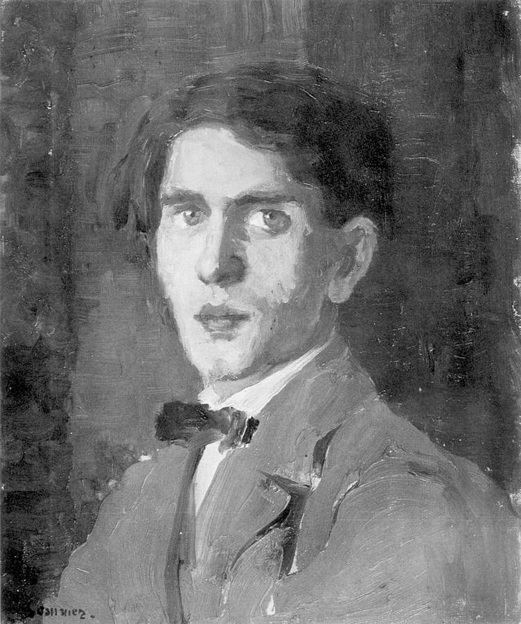 Ritratto di Luigi Somensari, olio su tela, cm 47x37