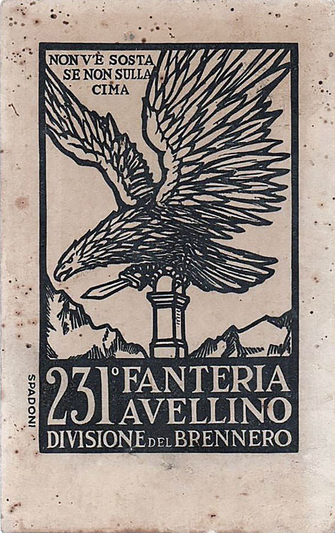 2310-fanteria-avellino-divisione-del-brennero-cartolina