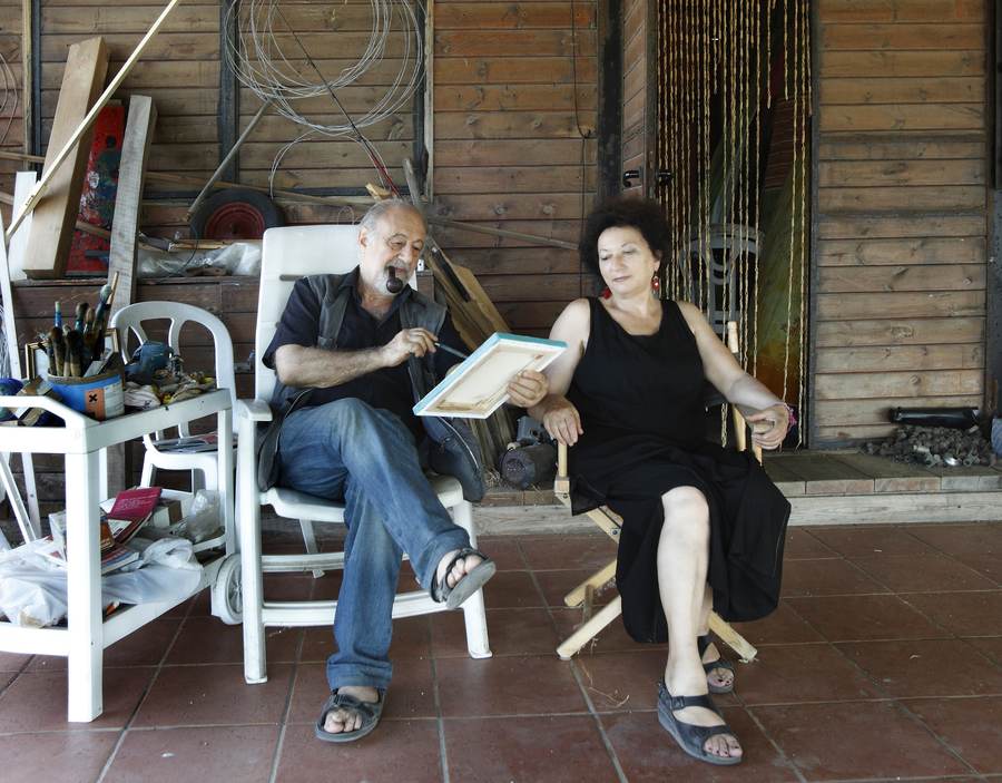 TOGO e GRAZIELLA nella residenza estiva a Briga Marina (foto: Mimmo Irrera)