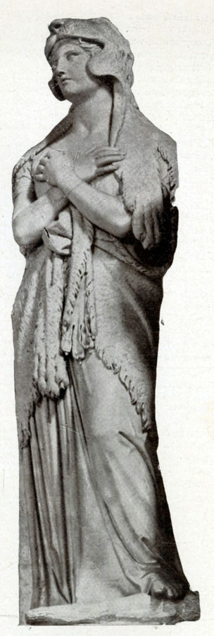 la-statua-della-fortezza-cristiana-particolare-del-monumento-di-pio-vii-roma-san-pietro