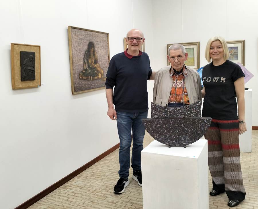 Francesco Tommasi tra Dante Allodi, Ass. Cultura Comune di Ceresara e Arianna Sartori, 3 maggio 2025