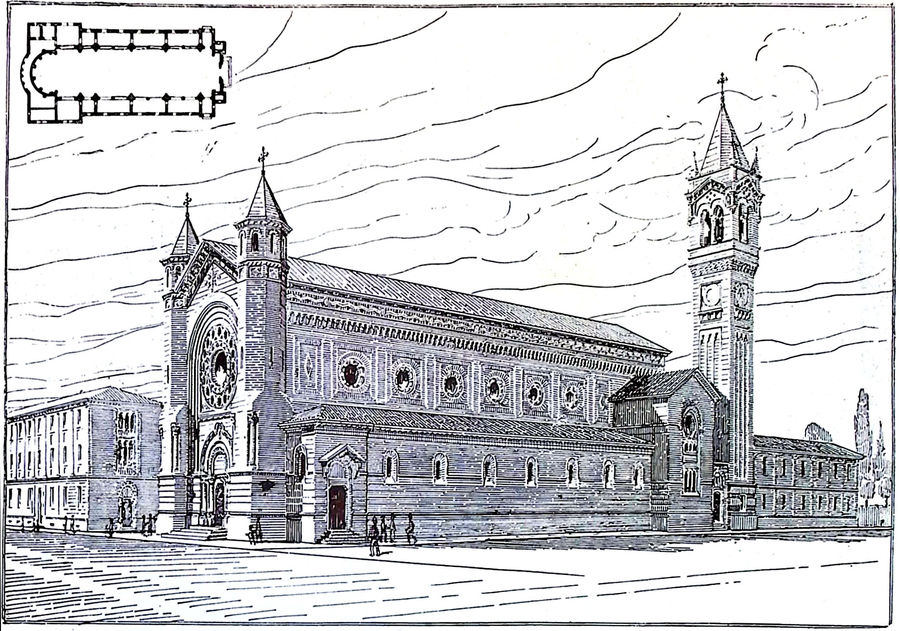 progetto-della-chiesa-delloratorio-salesiano-in-borgo-san-paolo-a-torino-prospetto