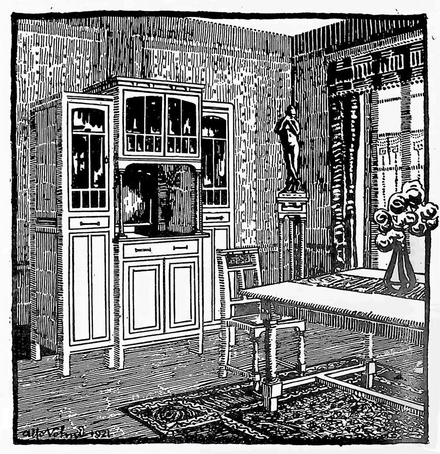 schizzo-di-sala-da-pranzo