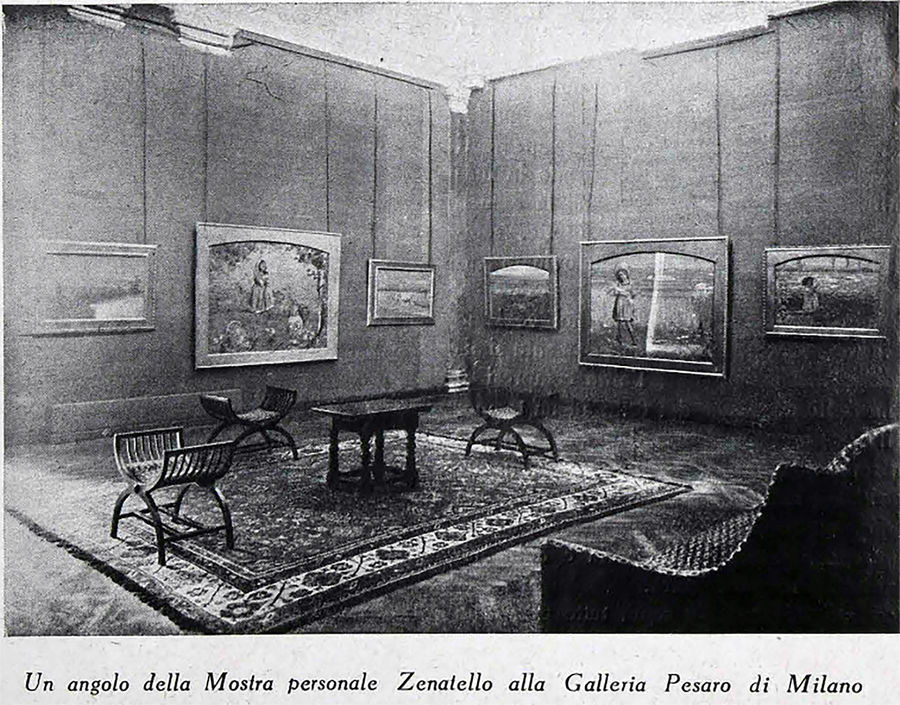 1927 - Mostra personale alla Galleria Pesaro di Milano