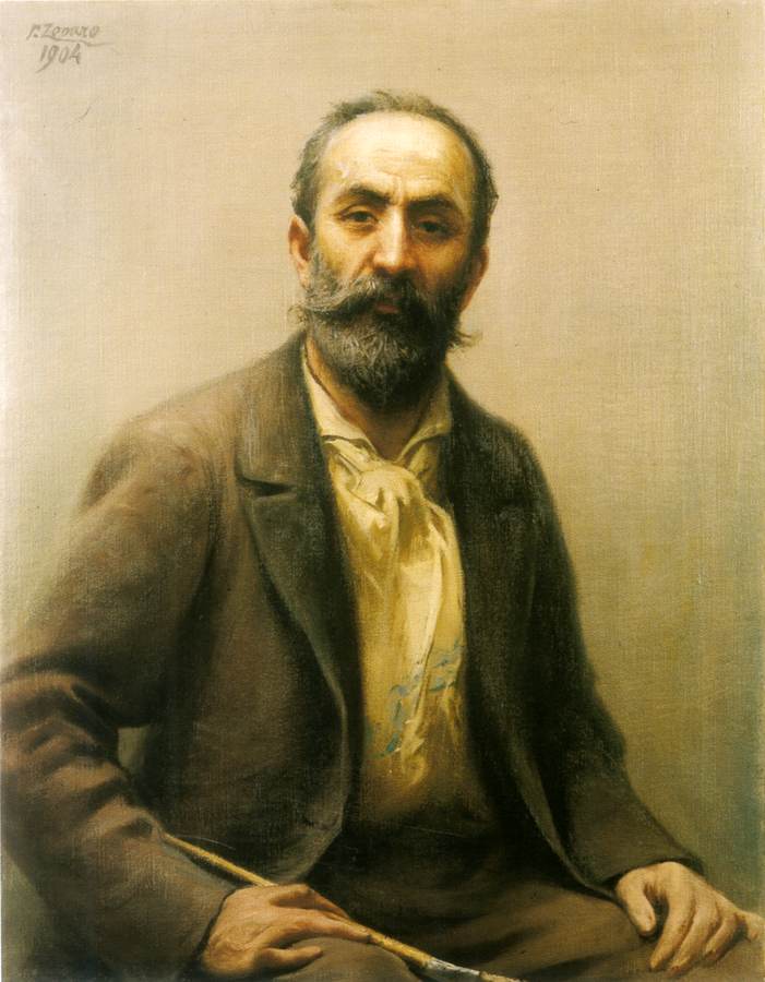 Fausto Zonaro - (autoritratto - 1904)