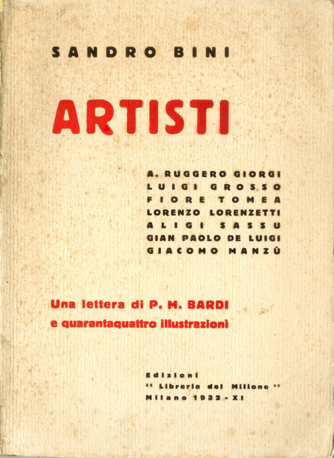 1932 - (Biblioteca d’Arte Sartori - Mantova).