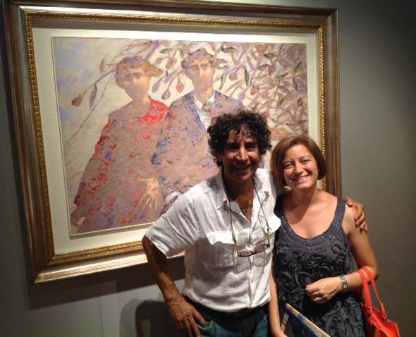 Giampaolo Talani con Arianna Sartori alla Casa del Mantegna di Mantova il 17 luglio 2015
