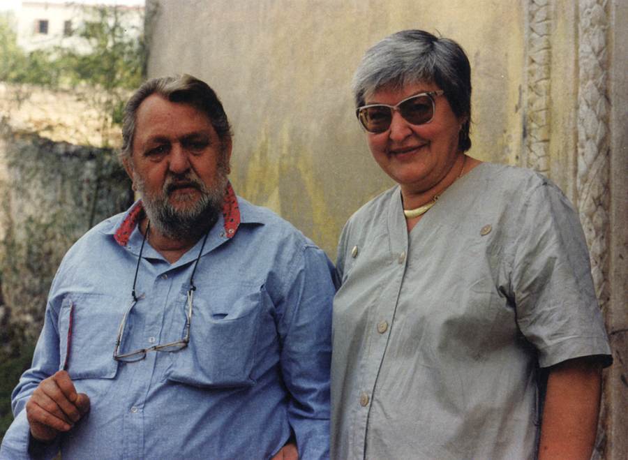 Domenico Zangrandi con la moglie Nerea.